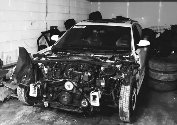 One of the cars discovered by police. Photo: Cambridgeshire police