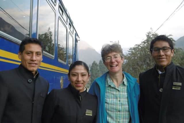 Beki Sellick and some of the Peru Rail Staff
