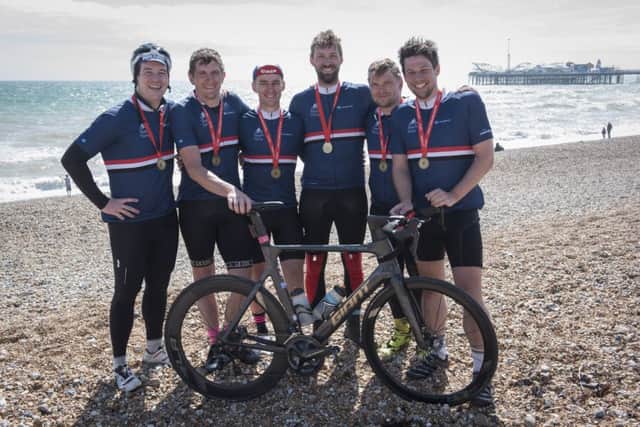 the men who cycled the 900 miles from John O'Groats  riding alongside Ryan were two nephews of Tony (Alex and Adam) and 3 friends of the family (Jim, Johnny and Tobs).