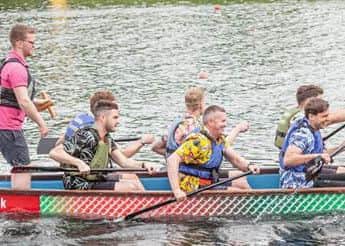 Thomas Cook's winning Dragon Boat.