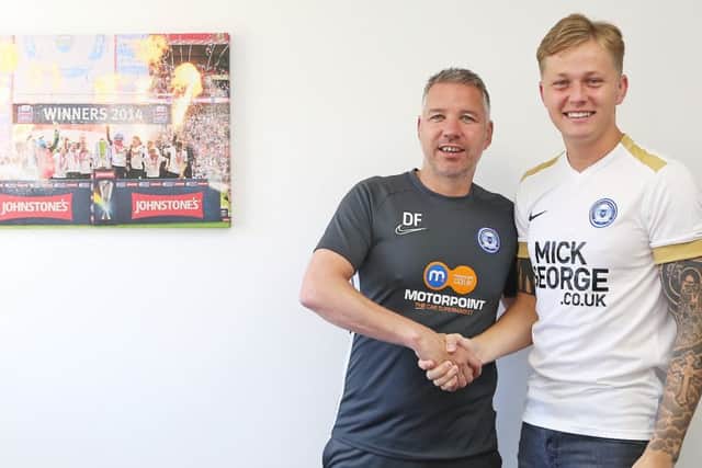 Darren Ferguson with Frankie Kent