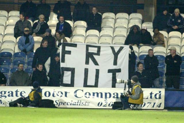 Posh fans used to protest at Barry Fry's management.