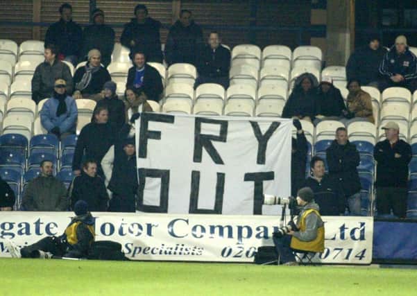 Posh fans used to protest at Barry Fry's management.