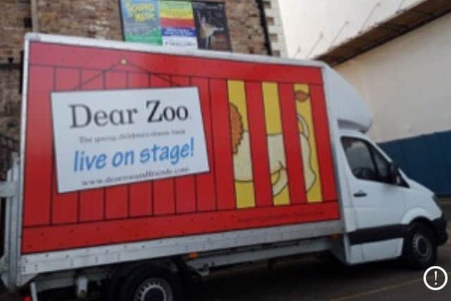 The stolen Dear Zoo van