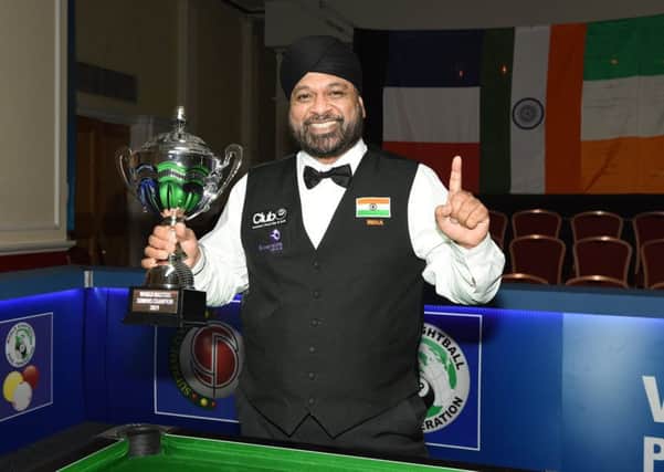 World Masters pool champion Steve Singh. Photo: Martin Peach Photography. All rights reserved.