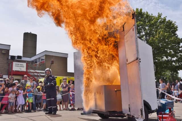 A previous open day at Dogsthorpe Fire Station