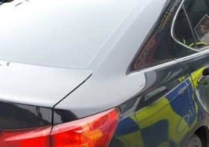 Car seized and driver reported