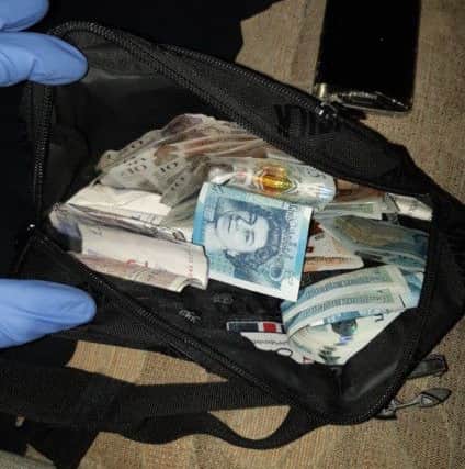 Money seized by police