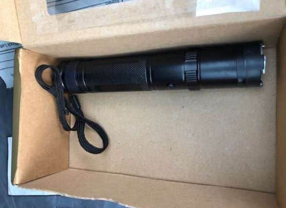 The stun gun Matthews was found with
