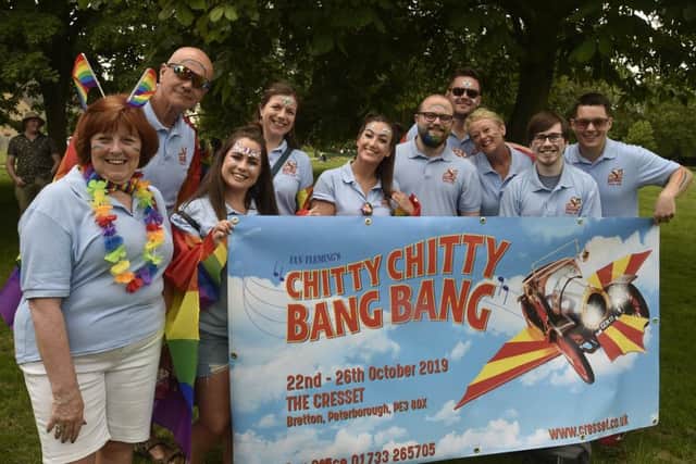 The Peterborough Pride carnival in the city centre