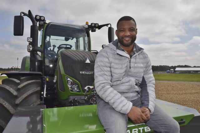 Schools Farming event at the East of England Arena.  Farmer  and former JLS star J B Gill at the event EMN-190107-144224009