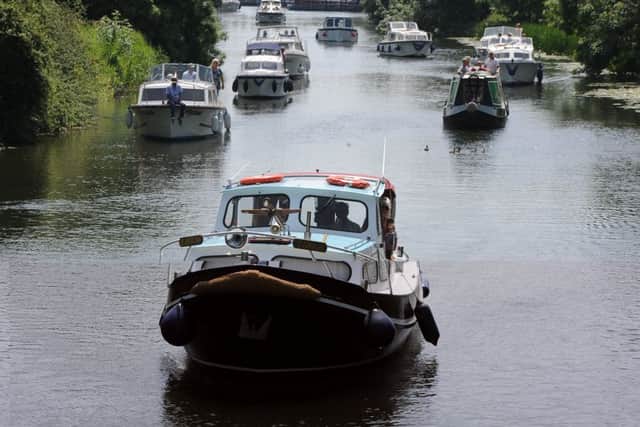 The 13 boats were a spectacular way for the club to pay tribute