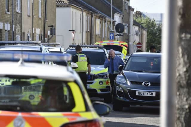 Police attend a stabbing at Cromwell Road near to the junction with Lime tree Avenue. EMN-190207-102329009