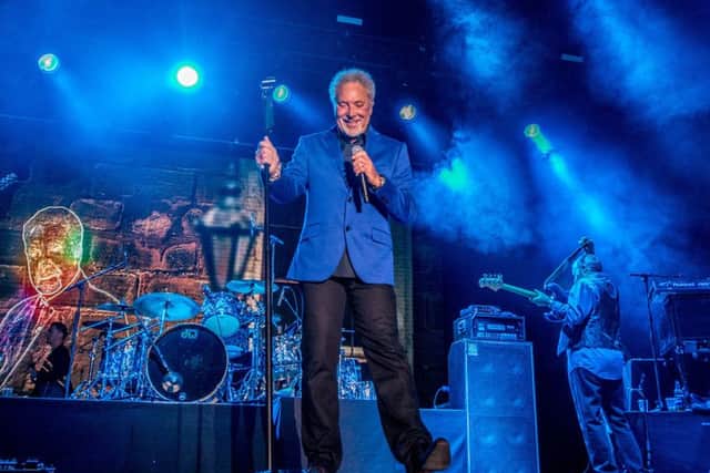 Tom Jones is is concert in Peternborough tonight; Photo by John Aron.