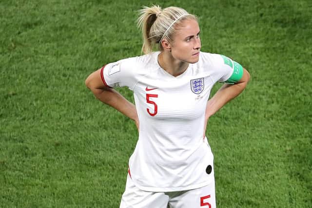 England's Steph Houghton missed a penalty against the United States.
