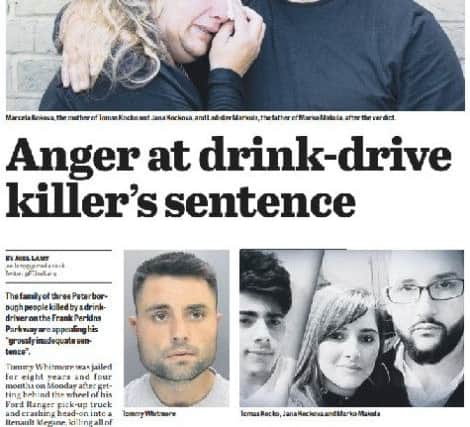 There has been anger at killer driver's sentence.