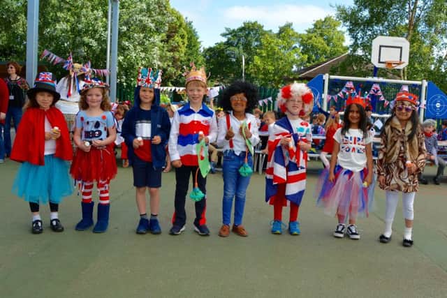 Fulbridge Academy's 70s -themed Silver Jubilee street party.