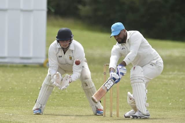 Mohammed Imran batting for Werrington against Stamford Town in Rutland Division Two. Photo: David Lowndes.