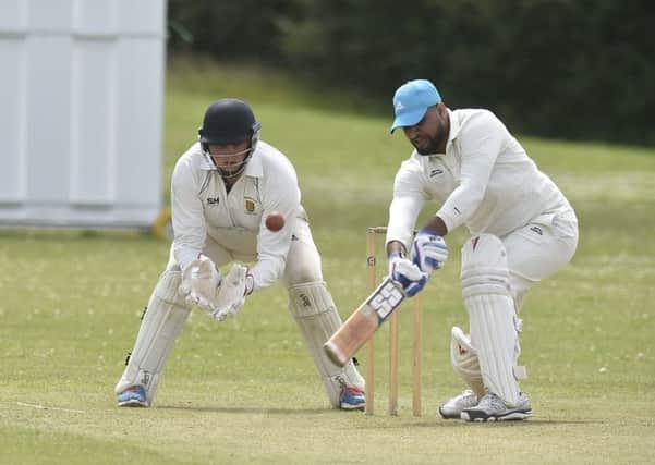 Mohammed Imran batting for Werrington against Stamford Town in Rutland Division Two. Photo: David Lowndes.