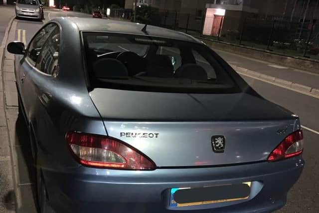 Occupants claimed they had just bought the car for £700 and were going to buy insurance tomorrow