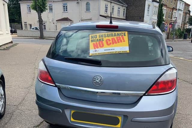 Driver reported and car seized