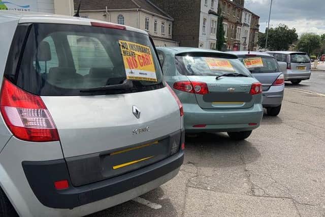 Driver reported and vehicle seized, off to the crusher