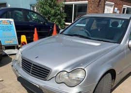 Driver reported and vehicle seized