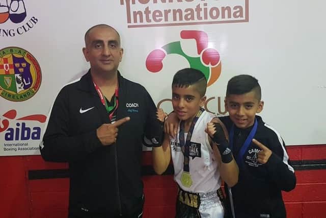 Akif Shirazi and sons Imraan and Aamir.