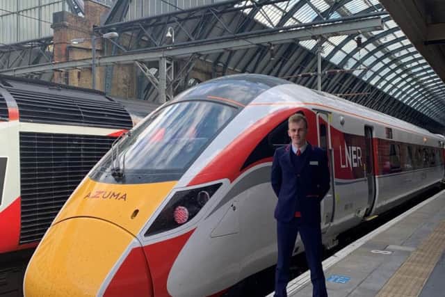 Adam Paice, who is a Train Manager with LNER, after joining the youth group at 13.