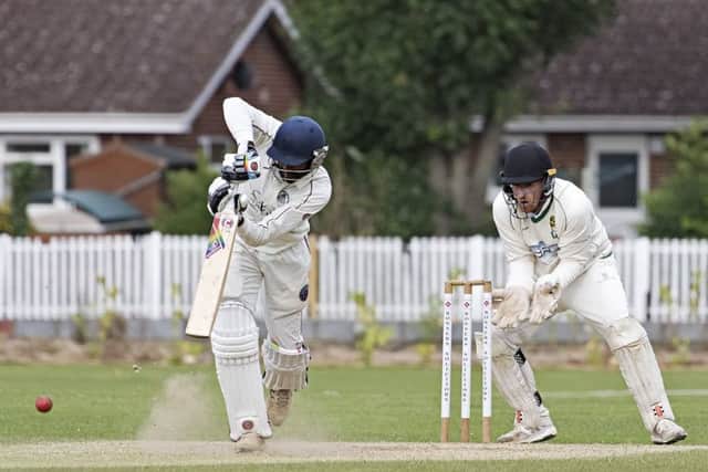 Saranga Rajaguru claimed a half century and took five wickets for March in their Rutland Division One win over Wisbech. Photo: Pat Ringham.