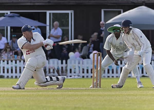 Gary Freear cracked 112 for Wisbech Town against March Town in Rutland Division One. Photo: Pat Ringham.