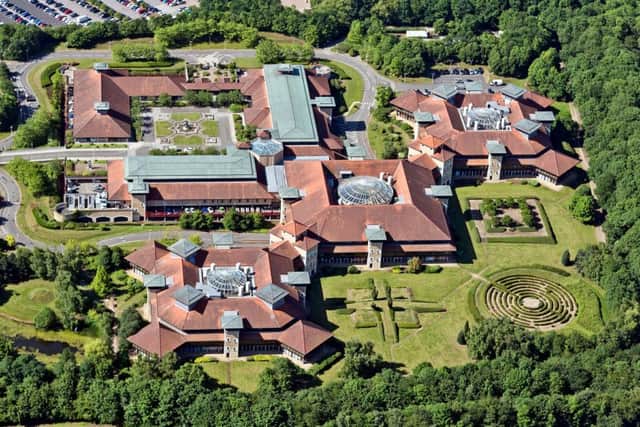 An aerial view of Lynch Wood Park.