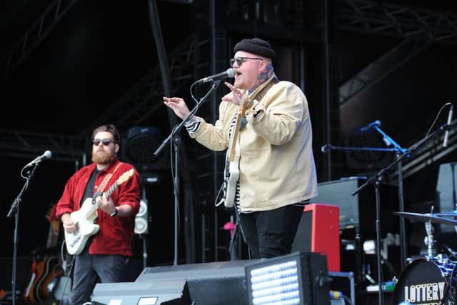 Tom Jones concert at the Weston Homes Stadium, London Road.  Support band The Lottery Winners EMN-191107-225438009