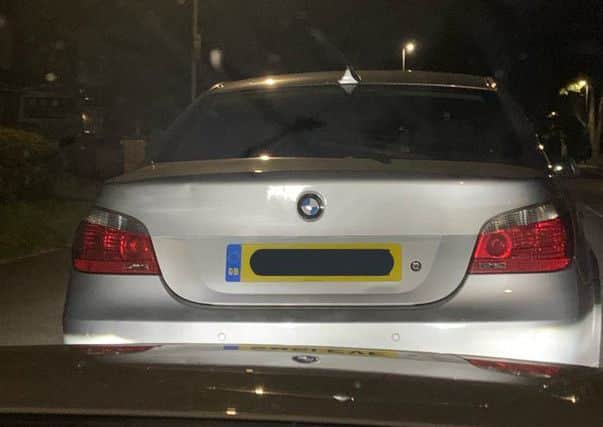 Driver reported and vehicle seized