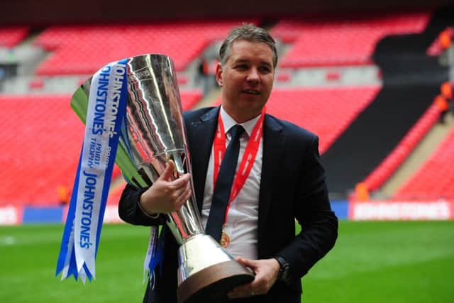 Manager Darren Ferguson after Posh had won the 2013-14 EFL Trophy Final at Wembley.
