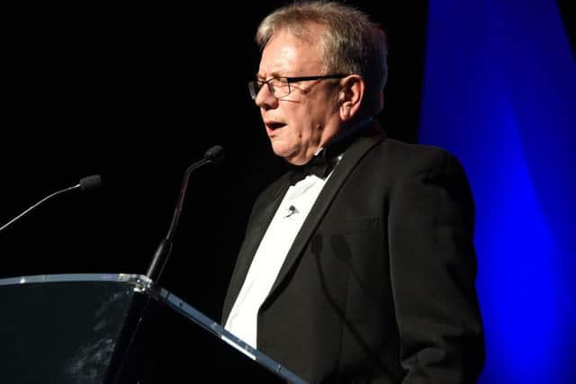 Bob French in full flow at the PT Sports awards.