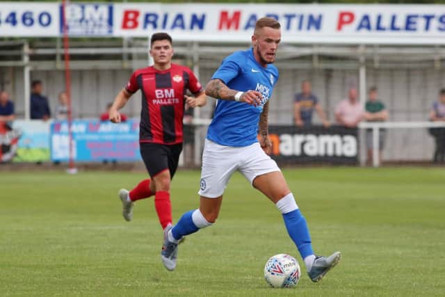Joe Ward in action against Kettering. Photo: Joe Dent