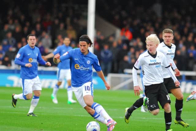 George Boyd in action for Posh.