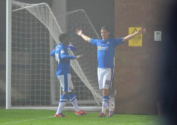 One of many George Boyd goal celebrations in his Posh career.