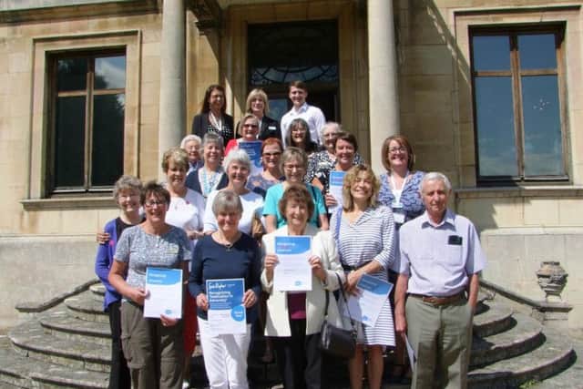 The hospice's volunteers who were recognised for their dedication