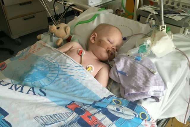 Edward Foxall in intensive care at Addenbrooke's Hospital