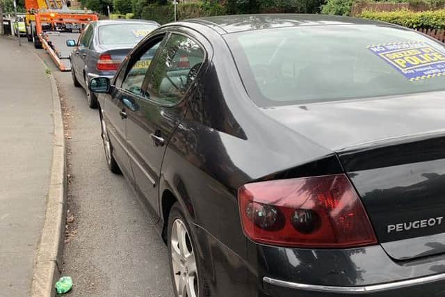 Driver reported and vehicle seized