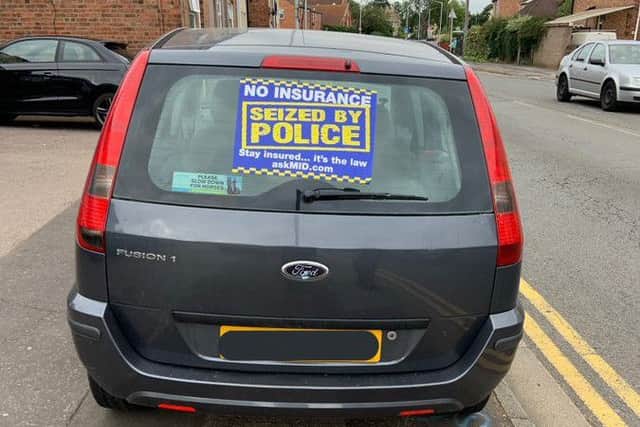 Driver reported and vehicle seized