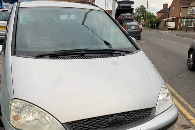 Driver also failed a roadside breath test and was arrested