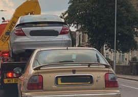 Driver reported and vehicle seized