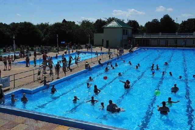 Peterborough Lido is a popular place during the summer