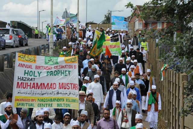 City of Peterborough Mawlid Parade celebrating the life of Prophet Muhammad from Alderman's Drive to Faizan-e-Medina mosque EMN-190721-205106009