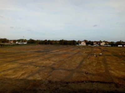 The field where the discoveries were found. Pic: Oxford Archaeology