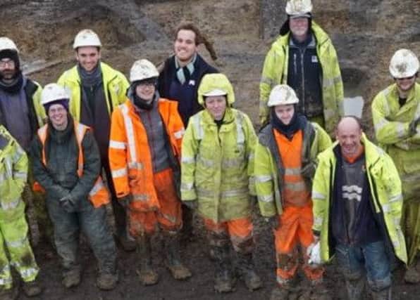 Some of the team on site. Pic: Oxford Archaeology