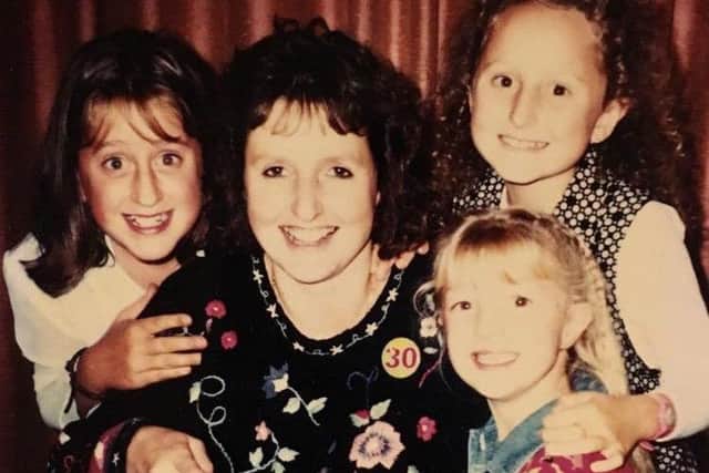 A family photo showing Holli Posnett with her mum